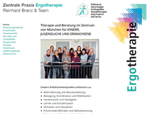 Tablet Screenshot of ergotherapiemuenchen.de